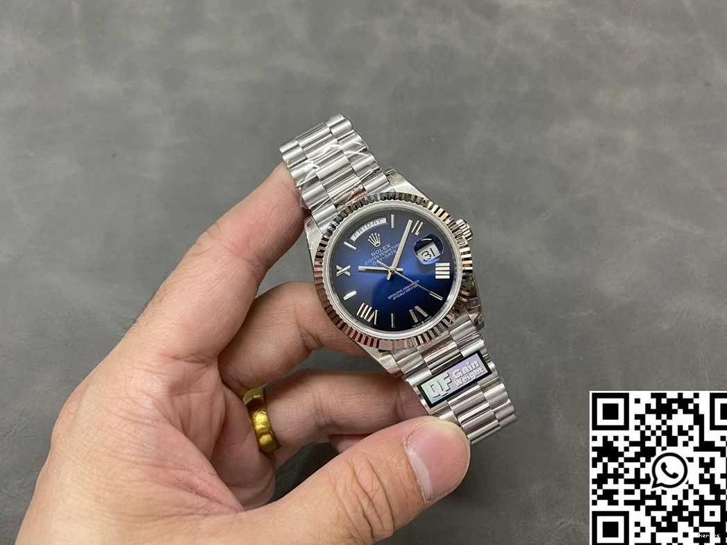 Blue Date Dial 228239-0076 Day Rolex Steel v5 QF Factory Tungsten Deep 0416